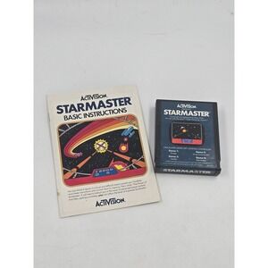 STARMASTER Activision ATARI 2600 Video Game with Manual